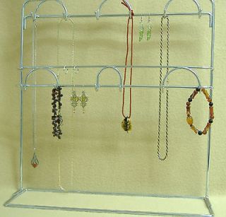 Jewelry Display Rack Wall or Shelf  Home or Retail Chrome Versatile 