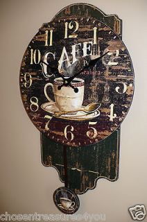   pendulum clock, Cafe Coffee Restaurant Kitchen Coffee House wall decor