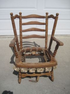 Old Spring Rocker Platform Rocking Chair Original Tag Dated 1/5/60 