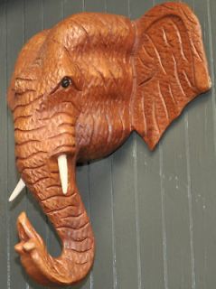   SCULPTURE HAND CARVED WOOD BEAUTIFUL LARGE WALL HANGING 13 12 9