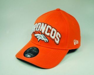   Hat Denver Broncos Draft Cap Orange Stretch Flex Men 3930 39thirty NFL