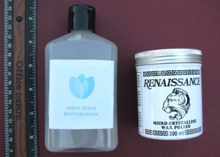   & Coin Cleaning Kit   8 oz Mint State Cleaner + 7 oz Renaissance Wax