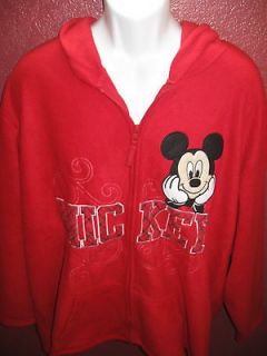 DISNEY MICKEY MOUSE WOMENS HOODIE SIZE 2X (18W/20W) LARGE NEW WITH 