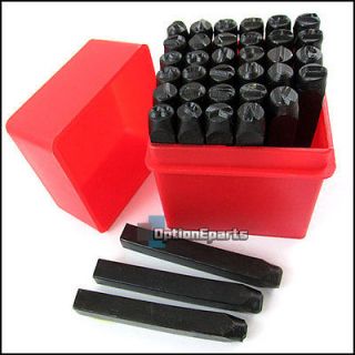 36 Pc 1/4 Number & Letter Stamp Punch Stamping Engraving Hand Tool A 