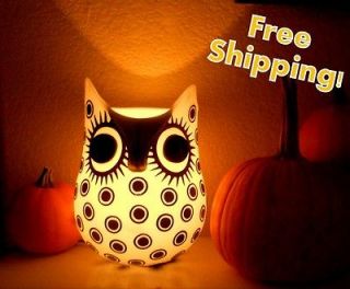 Spotted Owl Accent Lamp/Night Light  Gorgeous Glass Work  One Of A 
