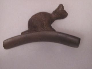 north american bear effigy pipe bowl from catlinite time left