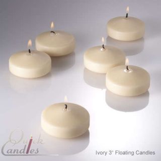 set of 96 ivory 3 floating candles wedding centerpiece time