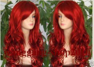   2012 new HEALTH women long red hair full wig wigs +WEAVING cap