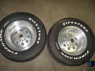 Weld Racing Draglite wheels 15 x 8 with P275/60 Firestone tires fits 