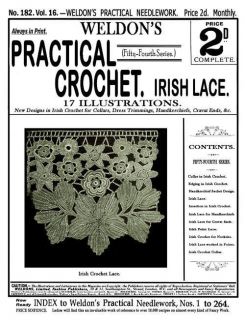 weldon s 2d 182 c 1900 vintage crochet irish lace