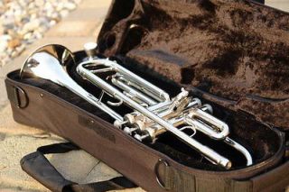 NEW 2012 Bb B Flat SILVER NICKEL Trumpet & YAMAHA Care Kit SHIPS From 