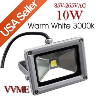 VVME 10W Flood Light Warm White LED Lamp FS2 Waterpoof 110V 220V Free 