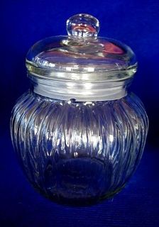 beautiful large pressed glass apothecary jar new 