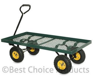Wagon Garden Cart Nursery Trailer Heavy Duty Cart Yard Gardening Patio 