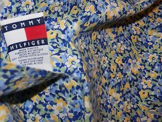 Pillow Sham Tommy Hilfiger floral blue yellow white standard size 
