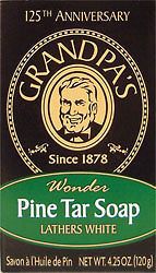 Pine Tar Soap (4.25 oz each bar)   Grandpas Soap
