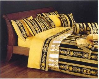   King Size Black Bed Duvet Cover & Sheet Set 4 pieces Full Pattern