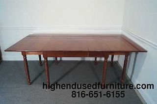 willett solid wildwood cherry rope twist dining table time left