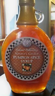 Colonial Williamsburg Natural Garden Pumpkin Spice Syrup NEW Bottle 12 