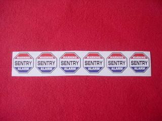 SENTRY ALARM SECURITY DECALS    A Name to Trust for Home/Business 