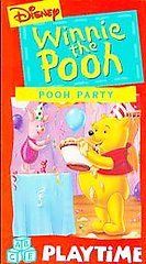 Walt Disney Winnie the Pooh   Pooh Playtime   Pooh Party (VHS, 1994 