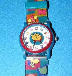 Disney Watch WINNIE THE POOH Colorful Spinning Disc Pooh Head 2nd Hand 