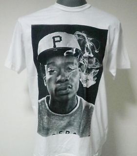 wiz khalifa hip hop rapper t shirt white size medium