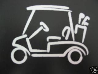 golf cart car window decal sticker wedge ball hole time