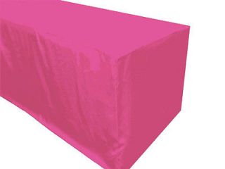 1x 6FT FUSHIA FITTED POLYESTER TABLE COVER Wholesale Wedding Shower 