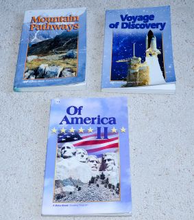 ABeka 6th grade READING 6 SET  Mountain Pathways (Reader)+ Voyage of 