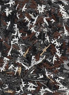 LEGO BRICKARMS GUNS MIX 100 + 1 SPECIAL WW2 MODERN COMBAT GUN 