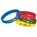 wwe birthday party rubber bracelets 4 count 