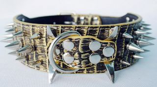 Colorful Cheap 100% Guarantee Spiked Studded Leather Dog Collars 