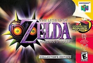 The Legend of Zelda Majoras Mask (Nintendo 64, 2000) Gold Cartridge 