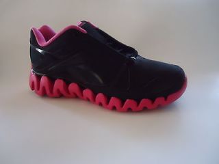new reebok zigtech sport shoes black pink size 8