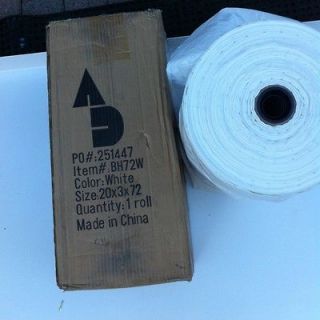 Grament Bag Roll White 20 X 3 X 72 Extra Heavy Weight Cothes Dust 