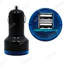 Dual 2 Port USB Car Charger Blk 2012  For iPad iPhone 4G 