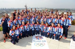 OLYMPICS 2012 LONDON TEAM GB WITH THEIR MEDALS PHOTO PRINT ICONIC 
