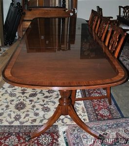   Large Formal Mahogany 10 ft Long Dining Table Retail $5000