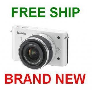 Nikon 1 J1 10 1 Megapixel Digital Camera with 10 30mm Lens Kit WHITE 