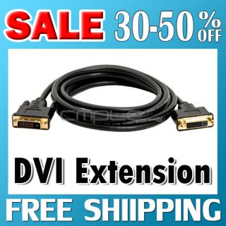 10ft DVI D Dual Link M F HDTV Video Extension Cable 10