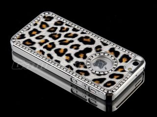   Luxury Bling Rhinestone Leopard Hard Case Cover Screen Film Pen