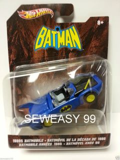 Hot Wheels Batman 1980s Batmobile New in Package 1 50th Scale
