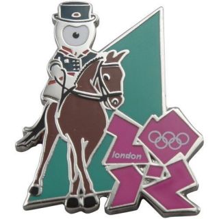London 2012 Olympics Mascot Dressage Pin
