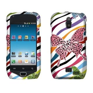 2D Zebra Butterfly Hard Case Samsung Exhibit 4G T759