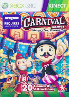 Carnival Games Monkey See Monkey do Xbox 360 Original Kinect Game 
