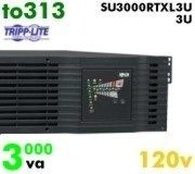 TO313 Tripplite UPS Smart Online 3000 3000VA 120V SU3000RTXL3U 3U 