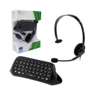 Brand New Retail Microsoft Xbox 360 Chatpad Chat Pad Keyboard Kit 