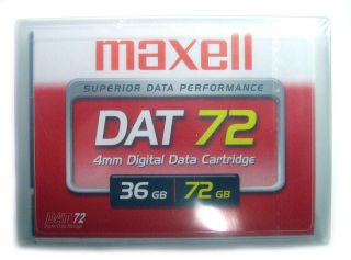 Lot of 5 Maxell DAT72 4mm 36GB 72GB Digital Data Cartridge New