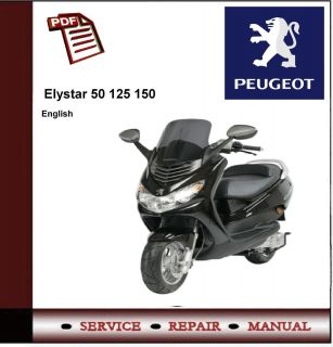 Peugeot Elystar 50 125 150 Tsdi EFI ABS Workshop Manual